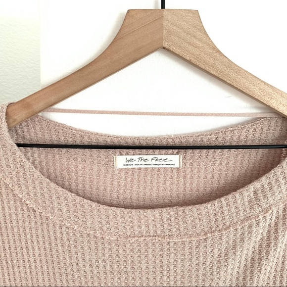 Free People North Shore Thermal Sand Top Size Medium - Picture 5 of 13